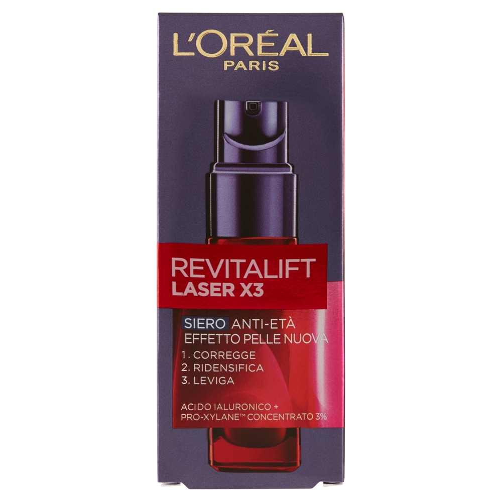 L'Oréal Paris Revitalift Laser X3 Siero Anti-Età Effetto Pelle Nuova 30 ml